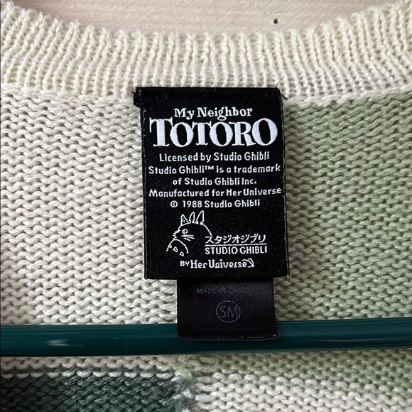 Her Universe Studio Ghibli My Neighbor Totoro Patchwork Girls Cardigan - Picture 5 of 6